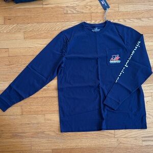 Vineyard Vines Classic Navy Long Sleeve Tee